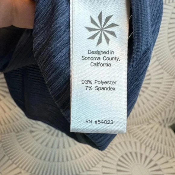 ATHLETA WOMENS RACERBACK‎ TANK TOP MARLED BLUE XS - Picture 3 of 4